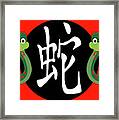 Year Of The Snake Framed Print