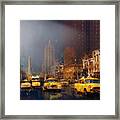 Yellow Cabs 1960s Chicago Framed Print