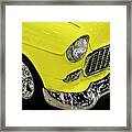 Yellow Classic Car Framed Print