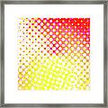Yellow Pink Pattern Framed Print