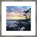 Yellow Sunset Painting Framed Print