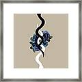 Yin Yang Snake Glam #1 #wall #art Framed Print