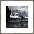 Yosemite - Dawn On A Winter Day - Black And White Framed Print