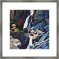 Yosemite Falls In August Framed Print