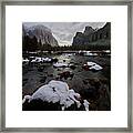 Yosemite Morning Snow Framed Print