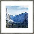 Yosemite Valley From Tunnel View Framed Print