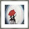 Young Love Walking Framed Print