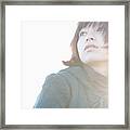 Young Woman, Portrait, Outdoors Framed Print