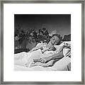 Young Woman With Newborn Baby Framed Print
