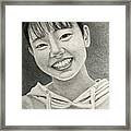 Yui's Smile Framed Print