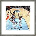 Zach Lavine And Thaddeus Young Framed Print