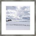 Snow Paradise@zion Mountain Ranch Framed Print