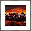 Zr1's Roar Through The Sun-baked Sands Framed Print