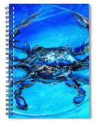 Blue Crab Abstract Spiral Notebook
