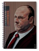 James Gandolfini Painting Spiral Notebook James Gandolfini Painting Spiral Notebook