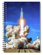 Spacex Falcon Heavy Rocket Launch Spiral Notebook Spacex Falcon Heavy Rocket Launch Spiral Notebook