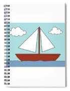 Simpsons Boat Picture Spiral Notebook