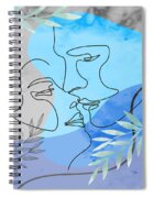 Abstract couple kisses line art, romantic poster, couple one line art,  kissing single line drawing, an art print by Mounir Khalfouf - INPRNT