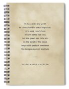 Ralph Waldo Emerson Quote / Typewriter Quote / Handtyped 