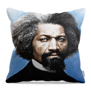 Frederick Douglass Painting In Color Fleece Blanket by Tony Rubino