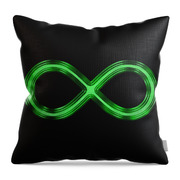 Infinity Symbol - green chrome Zip Pouch by Edouard Coleman - Pixels