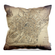 Moscow Russia Vintage Map 1836 Sepia by Carol Japp