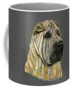 Kruger Shar Pei Portrait Coffee Mug by Michelle Wrighton