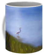 Lone Egret Painting Coffee Mug