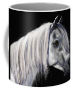 Grey Arabian Mare Painting Coffee Mug by Michelle Wrighton