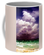 Stormy Ocean Abstract Painting Coffee Mug