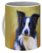 Beautiful Border Collie Portrait Coffee Mug by Michelle Wrighton