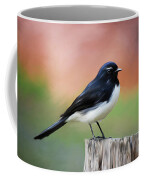 Willy Wagtail Austalian Bird Painting Coffee Mug