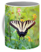 Yellow Swallowtail In The Morning Sunrise Coffee Mug Yellow Swallowtail In The Morning Sunrise Coffee Mug
