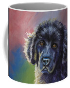 Rainbows And Sunshine - Newfoundland Puppy Coffee Mug by Michelle Wrighton