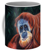 Wise One - Orangutan Wildlife Painting Coffee Mug