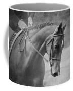 Black And White Horse Photography - Softly Coffee Mug by Michelle Wrighton