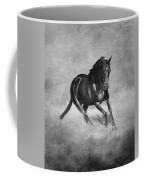 Horse Power Black And White Coffee Mug by Michelle Wrighton