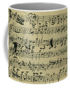 Mozart Score Written When 8 Years Old Coffee Mug