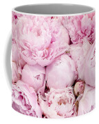Pastel Pink Peony Flowers - Pink Peony Decor - Peonies - Shabby Chic Pink  Peony Flowers Coffee Mug