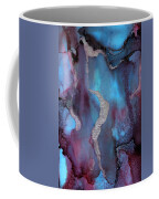 Singularity Purple And Blue Abstract Art Coffee Mug by Michelle Wrighton