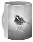 Splendid Fairy Wren In Black And White Coffee Mug