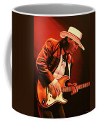 Stevie Ray Vaughan Painting Coffee Mug Stevie Ray Vaughan Painting Coffee Mug