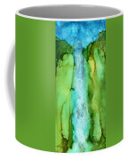 Take The Plunge - Abstract Landscape Coffee Mug by Michelle Wrighton