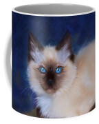 Zen Ragdoll Cat Coffee Mug by Michelle Wrighton