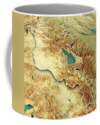 Armenia 3D Render Topographic Map Color Border Jigsaw Puzzle by Frank  Ramspott - Pixels