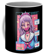 Kawaii Pastel Goth Video Game Anime Aesthetic Girl Nu Goth by DNT Prints