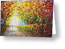 After Rain Autumn Reflections Acrylic Palette Knife Painting Painting by  Georgeta Blanaru
