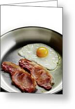 Bacon And Eggs Cooking In A Frying Pan by Patrick Llewelyn-davies/science  Photo Library