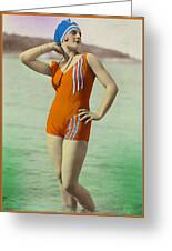 https://render.fineartamerica.com/images/rendered/small/greeting-card/images-medium-5/bathing-beauty-in-orange-bathing-suit-denise-beverly.jpg?transparent=0&targetx=0&targety=0&imagewidth=500&imageheight=700&modelwidth=500&modelheight=700&backgroundcolor=B4C7A9&orientation=1&producttype=greetingcard&imageid=2918770