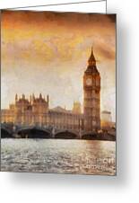 Big Ben at dusk Painting by Pixel Chimp - Fine Art America
